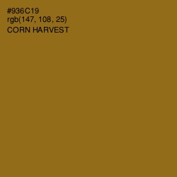 #936C19 - Corn Harvest Color Image